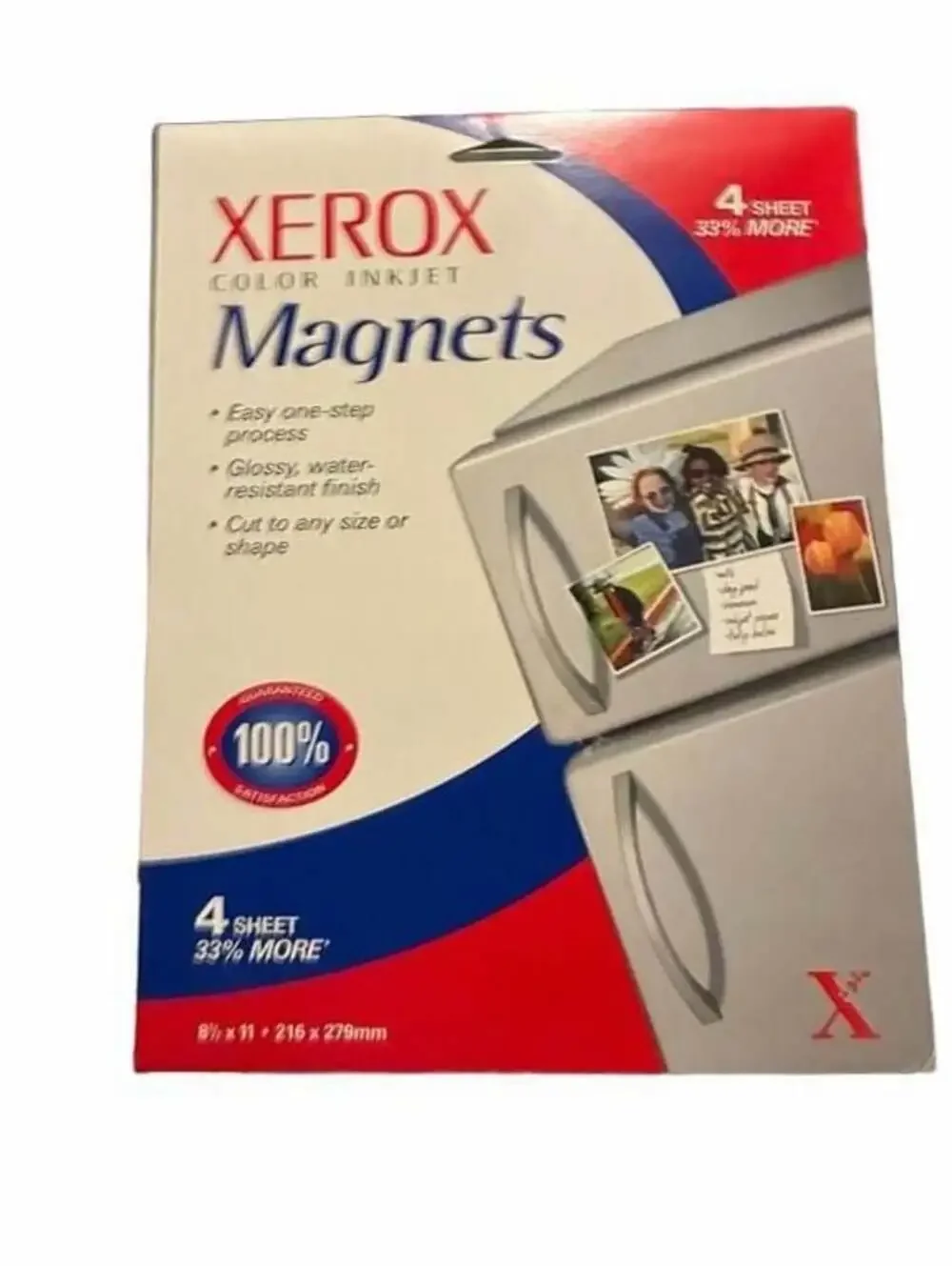 Xerox Color Inkjet Magnets 4 Sheets 8.5 x 11 in Reorder 3R6419